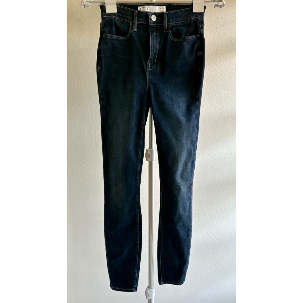 AYR Women's Dark Wash Stretch Mid-Rise Denim Jeans 26x28 Skinny Women’s EUC